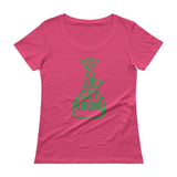 Can't We All Just Get a Bong Ladies' Scoopneck Women's T-Shirt + House Of HaHa Best Cool Funniest Funny Gifts