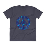 Puzzle Peace Sign Autism Spectrum Asperger Awareness Men's V-Neck T-Shirt + House Of HaHa Best Cool Funniest Funny Gifts