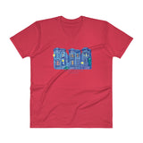 My Three Loves San Francisco V-Neck T-Shirt by Nathalie Fabri + House Of HaHa Best Cool Funniest Funny Gifts
