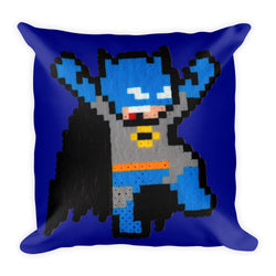 Batman Perler Art Square Pillow by Silva Linings + House Of HaHa Best Cool Funniest Funny Gifts