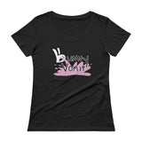Bunnny Vomit Logo Ladies' Scoopneck Women's T-Shirt - House Of HaHa