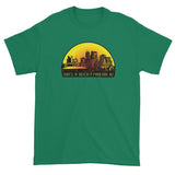 SUN'S A BITCH | Phoenix, AZ Skyline Men's Short Sleeve T-Shirt + House Of HaHa Best Cool Funniest Funny Gifts