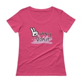 Bunnny Vomit Logo Ladies' Scoopneck Women's T-Shirt - House Of HaHa