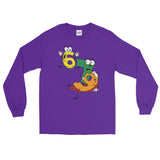 Why was 6 Afraid of 7 Seven Ate Nine Cute Zombie Pun Long Sleeve T-Shirt + House Of HaHa Best Cool Funniest Funny Gifts