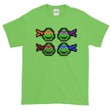 Ninja Turtles Perler Art Short-Sleeve T-Shirt by Aubrey Silva + House Of HaHa Best Cool Funniest Funny Gifts