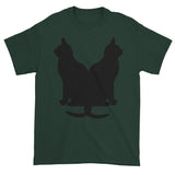 Black Cats Lucky Corset Short Sleeve T-Shirt + House Of HaHa Best Cool Funniest Funny Gifts