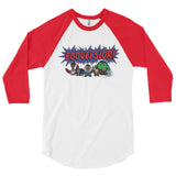 Eggcelsior! Marvel's Avengers Stan Lee Parody Excelsior 3/4 Sleeve Raglan Baseball Tee Shirt + House Of HaHa Best Cool Funniest Funny Gifts
