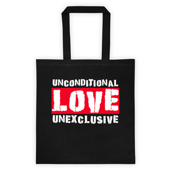 Unconditional Love Unexclusive Family Unity Peace Double Sided Print Tote Bag + House Of HaHa Best Cool Funniest Funny Gifts