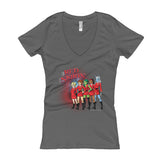 Red Skirts Security Team Women's V-Neck T-Shirt - House Of HaHa