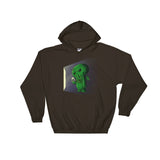 Midnight Snack Chibi Cthulhu Men's Heavy Hooded Hoodie Sweatshirt + House Of HaHa Best Cool Funniest Funny Gifts