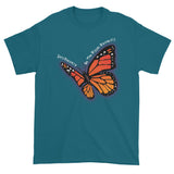 Be the Bigger Butterfly Shit Happens Good Advice Kindness Men's Short Sleeve T-Shirt + House Of HaHa Best Cool Funniest Funny Gifts