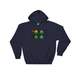 Ninja Turtles Perler Art Hooded Sweatshirt by Aubrey Silva + House Of HaHa Best Cool Funniest Funny Gifts
