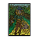 Walkers Of Oz Wizard of Oz Walking Dead Mashup Parody Framed Poster + House Of HaHa Best Cool Funniest Funny Gifts
