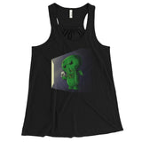 Midnight Snack Chibi Cthulhu Women's Flowy Racerback Tank + House Of HaHa Best Cool Funniest Funny Gifts