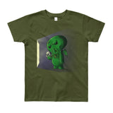 Midnight Snack Chibi Cthulhu Youth Short Sleeve T-Shirt - Made in USA + House Of HaHa Best Cool Funniest Funny Gifts