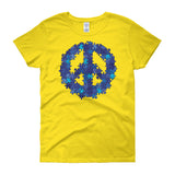 Puzzle Peace Sign Autism Spectrum Asperger Awareness Women's short sleeve t-shirt + House Of HaHa Best Cool Funniest Funny Gifts