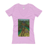 Walkers Of Oz: Zombie Wizard of Oz Cornfield Parody  Women's V-Neck T-Shirt + House Of HaHa Best Cool Funniest Funny Gifts