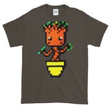 Baby Groot Perler Art Short-Sleeve T-Shirt by Aubrey Silva + House Of HaHa Best Cool Funniest Funny Gifts