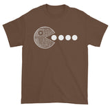 PAC's No Moon! Death Star Pac Man Mashup Men's Short Sleeve T-Shirt + House Of HaHa Best Cool Funniest Funny Gifts