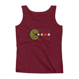 PAC-MOON Death Star Pac-Man Mashup Ladies' Tank Top by Aaron Gardy + House Of HaHa Best Cool Funniest Funny Gifts