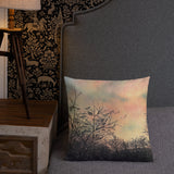 Sunset Silhouette Premium Decorative Throw Pillow + House Of HaHa Best Cool Funniest Funny Gifts