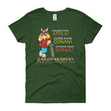 Barbrabarian Women's Short Sleeve T-Shirt + House Of HaHa Best Cool Funniest Funny Gifts