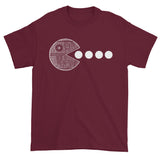 PAC's No Moon! Death Star Pac Man Mashup Men's Short Sleeve T-Shirt + House Of HaHa Best Cool Funniest Funny Gifts