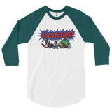 Eggcelsior! Marvel's Avengers Stan Lee Parody Excelsior 3/4 Sleeve Raglan Baseball Tee Shirt + House Of HaHa Best Cool Funniest Funny Gifts