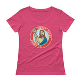 Sweet Jesus Candy Company Ladies' Scoopneck Women's T-Shirt - House Of HaHa