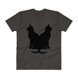 Black Cats Lucky Corset V-Neck T-Shirt + House Of HaHa Best Cool Funniest Funny Gifts