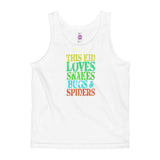 This Kid Loves Snakes Bugs Spiders Creepy Critters Kids' Tank Top + House Of HaHa Best Cool Funniest Funny Gifts