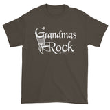 Grandmas Rock Cool Rocking Chair No. 1 Best Grandma Short Sleeve T-Shirt by Melody Gardy + House Of HaHa Best Cool Funniest Funny Gifts