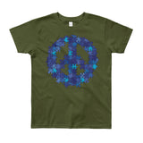 Puzzle Peace Sign Autism Spectrum Asperger Awareness Youth Short Sleeve T-Shirt - Made in USA + House Of HaHa Best Cool Funniest Funny Gifts