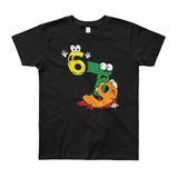 Why was 6 Afraid of 7 Seven Ate Nine Cute Zombie Pun Youth Short Sleeve T-Shirt - Made in USA + House Of HaHa Best Cool Funniest Funny Gifts