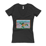 Please Recycle Women's V-Neck Aquaman Parody T-Shirt - House Of HaHa