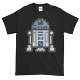 R2-D2 Perler Art Short-Sleeve T-Shirt by Aubrey Silva + House Of HaHa Best Cool Funniest Funny Gifts