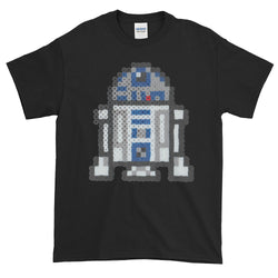 R2-D2 Perler Art Short-Sleeve T-Shirt by Aubrey Silva + House Of HaHa Best Cool Funniest Funny Gifts