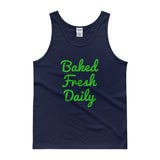 Baked Fresh Daily Men's Cannabis Tank Top - House Of HaHa