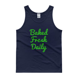 Baked Fresh Daily Men's Cannabis Tank Top - House Of HaHa