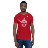Skull Made of Butterflies Short-Sleeve Unisex Butterfly T-Shirt for Women and Men + House Of HaHa Best Cool Funniest Funny Gifts