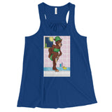Werewolf Shaving in the Shower Women's Flowy Racerback Tank Top + House Of HaHa Best Cool Funniest Funny Gifts