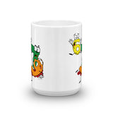 Why was 6 Afraid of 7 Seven Ate Nine Cute Zombie Pun Mug + House Of HaHa Best Cool Funniest Funny Gifts