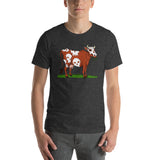 Scary Dairy Cow Skull Vegan T-Shirt + House Of HaHa Best Cool Funniest Funny Gifts
