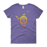 Butterfly Skull Women's Short Sleeve Ladies' T-Shirt - House Of HaHa