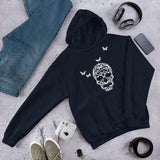 Skull of Butterflies Unisex Butterfly Hoodie for Women and Men + House Of HaHa Best Cool Funniest Funny Gifts