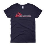 Ninjas without Borders Martial Arts Ninjutsu Fighter Women's Short Sleeve T-Shirt + House Of HaHa Best Cool Funniest Funny Gifts