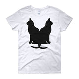 Black Cats Lucky Corset Women's Short Sleeve T-shirt + House Of HaHa Best Cool Funniest Funny Gifts
