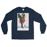 Werewolf Shaving in the Shower Long Sleeve T-Shirt + House Of HaHa Best Cool Funniest Funny Gifts