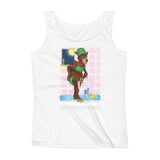 Werewolf Shaving in the Shower Ladies' Tank Top + House Of HaHa Best Cool Funniest Funny Gifts