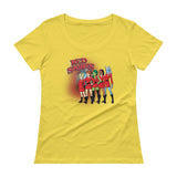 Red Skirts Security Team Ladies' Scoopneck Women's T-Shirt - House Of HaHa